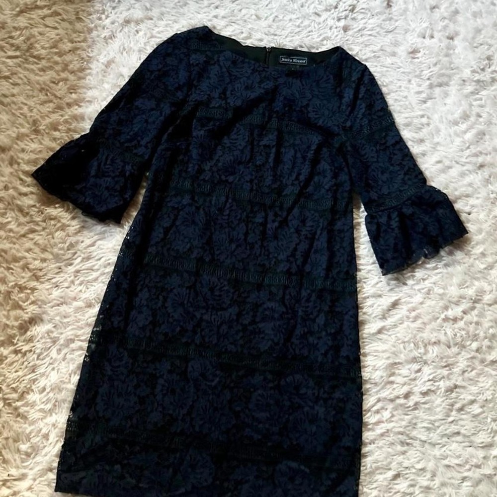 Whimsygoth Dark Fairy Academia Bell Sleeve Lace Dress Womens 6 Gothic Emo Witchy